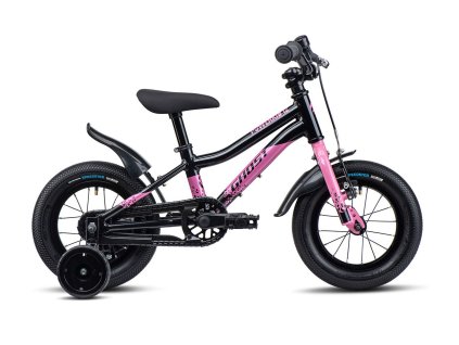 GHOST Powerkid 12 Metallic Black/Pearl Pink Gloss