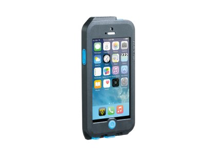 Puzdro Topeak WEATHERPROOF RIDE CASE (iPhone 5/5s/SE) čierno-modré (s držiakom)