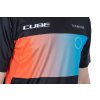 CUBE TEAMLINE Roundneck Dres S/S čierno-modro-červený (Veľkosť S)