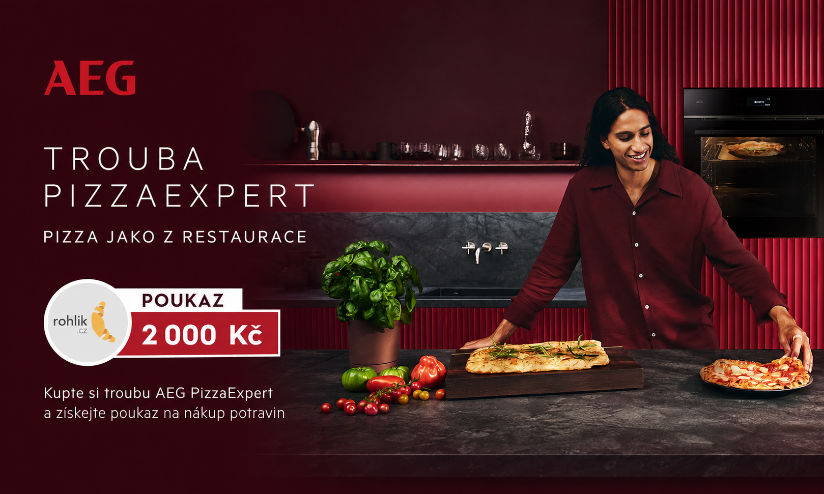 AEG PizzaExpert – pizza za 2,5 minuty a poukaz 2 000 Kč