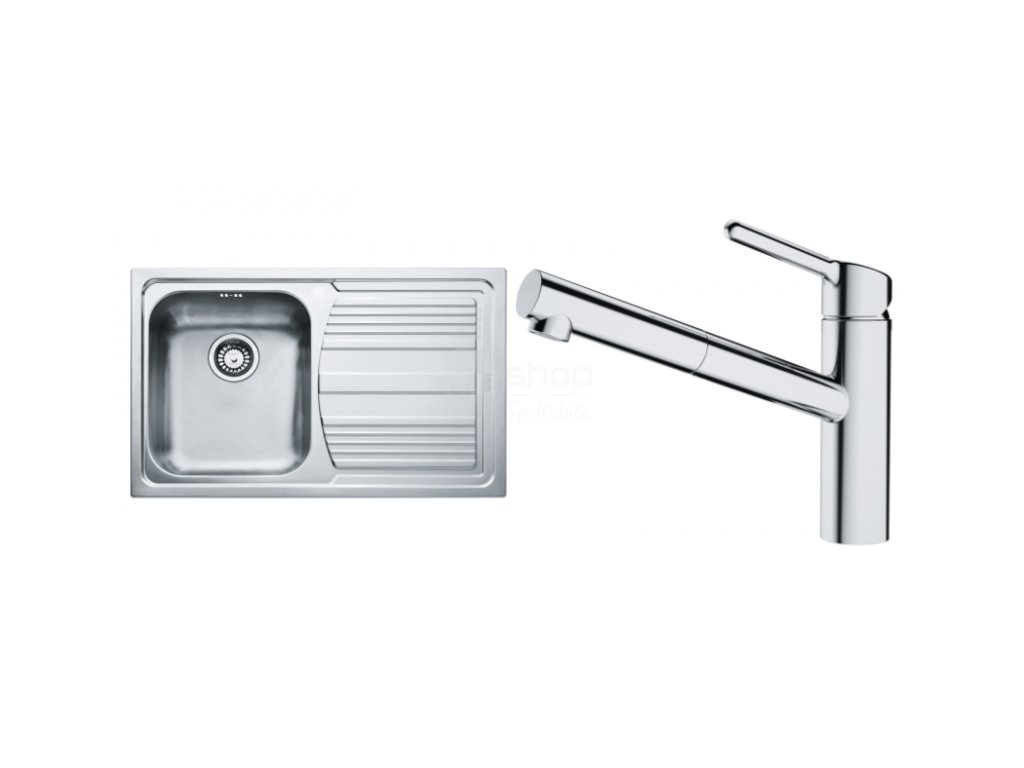 Set Franke (dřez LLX 611/2+ baterie FC 3054.031 ORBIT Chrom)