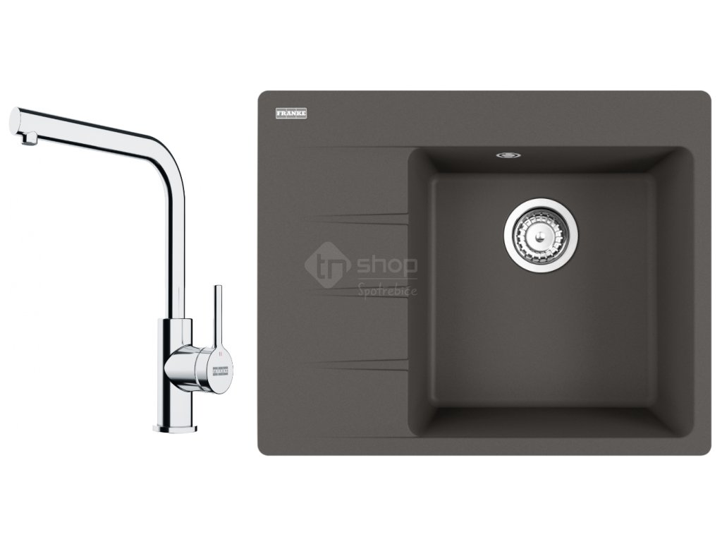 Set Franke (dřez CNG 611-62 TL/7 šedá břidlice+ baterie FS 3230.031)