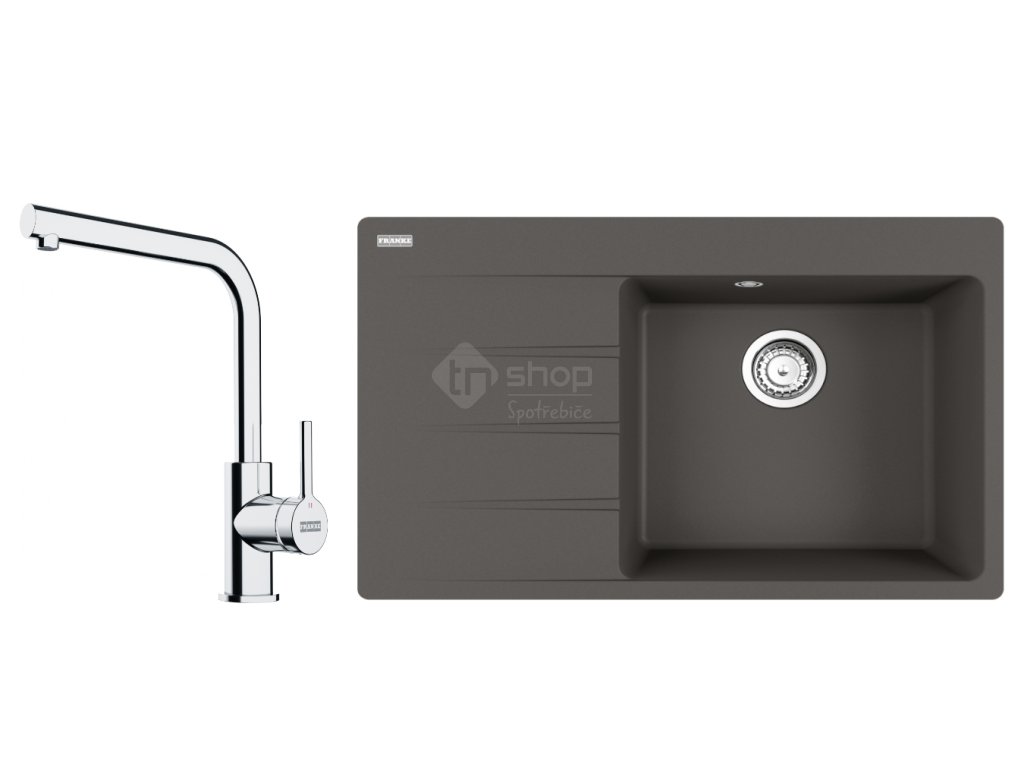 Set Franke (dřez CNG 611-78 TL/7 šedá břidlice+baterie FS 3230.031)