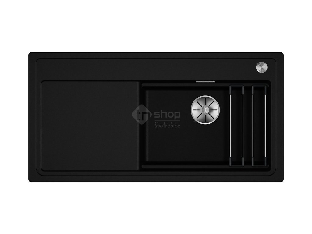 Blanco Etagon XL 6 S silgranit černá dřez vpravo s exc. ovládáním PushControl