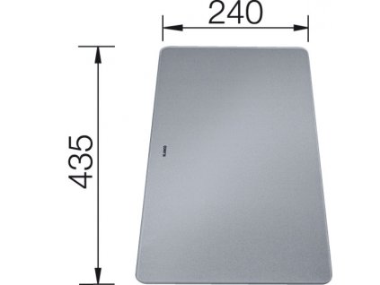 Blanco Krájecí deska sklo pro dřezy pod desku (silgr., nerez) 435x240