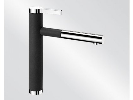 Blanco LINEE S Silgranit-look dvoubarevná černá/chrom