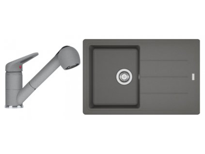 Set Franke (dřez BFG 611-78 Šedý kámen + baterie FC 9547.084 Šedý kámen)