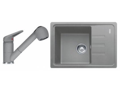 Set Franke (dřez BSG 611-62 Šedý kámen + baterie FC 9547.084 Šedý kámen)