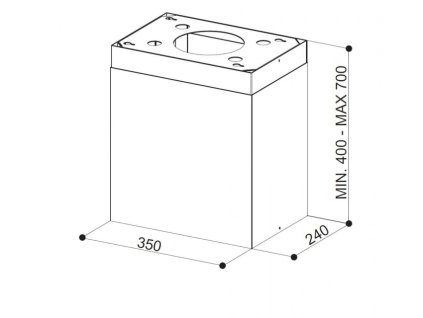 FABER Komín s konstrukcí THEA ISOLA WH