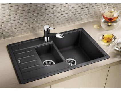 Blanco ZENOS-S Silgranit-look dvoubarevná světle šedá/chrom  + 5 % sleva v košíku s kódem SLEVA5