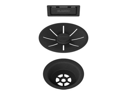 Blanco Odtoková sada s přepadem C-overflow, černá matná Black Edition