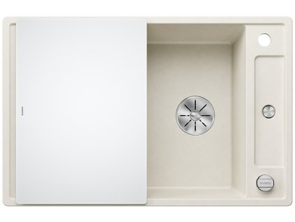 Blanco AXIA III 45 S InFino silgranit bílá soft dřez vpravo s excentrem přísluš. sklo  + 5 % sleva v košíku s kódem SLEVA5