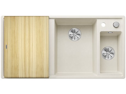 Blanco AXIA III 6 S InFino silgranit bílá soft dřez vpravo s ex., dř. deska, nerez miska  + 5 % sleva v košíku s kódem SLEVA5