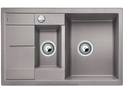Blanco METRA 6 S Compact Silgranit aluminium oboustranné provedení s excentrem  + 5 % sleva v košíku s kódem SLEVA5