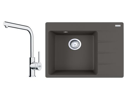 Set Franke (dřez CNG 611-62 TL/2 šedá břidlice+baterie FS 3230.031)