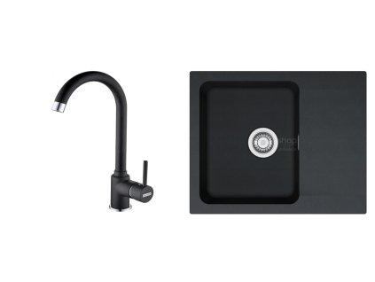 Set Franke T29Č (dřez OID 611-62 černá+ baterie FP 9000.071 POLA)  + 5 % sleva v košíku s kódem SLEVA5