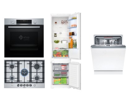 Set Bosch HBG578ES7 + PCQ7A5M90 + SMH4ECX27E + KIN96NSE0