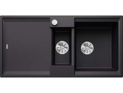 Blanco ADIRA 6 S-F Silgranit černá oboustranné provedení s excentrem  + 5 % sleva v košíku s kódem SLEVA5