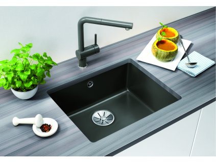 Blanco SUBLINE 500 U InFino Keramika černá bez excentru