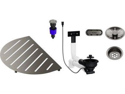 Blanco OOVALON - příslušenství, satin platinum