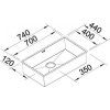 Blanco ZEROX 700 U InFino DURINOX bez táhla C-Overflow