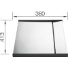 Blanco Odkapávací deska nerez pro CLARON a ZEROX 413x360  + 5 % sleva v košíku s kódem SLEVA5