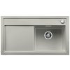 Blanco ZENAR 5 S Silgranit perlově šedá dřez vpravo s excentrem krájecí deska sklo  + 5 % sleva v košíku s kódem SLEVA5