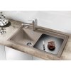 Blanco ZENAR 45 S Silgranit perlově šedá dřez vlevo s excentrem a skleněnou krájecí deskou  + 5 % sleva v košíku s kódem SLEVA5