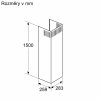 22104094 Inclined 2 3 chimney extension 1500 cs CZ