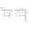 27896691 CSA SD Appliance dimensions top view external handle xSN56 cs CZ