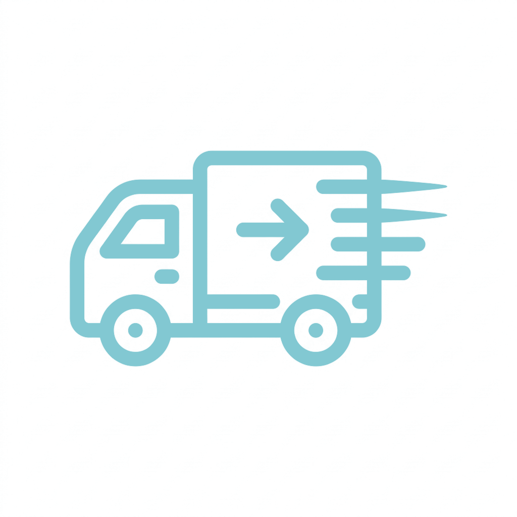 Minimalistická ikona dopravy symbolizující přímou evropskou distribuci ToAuto.