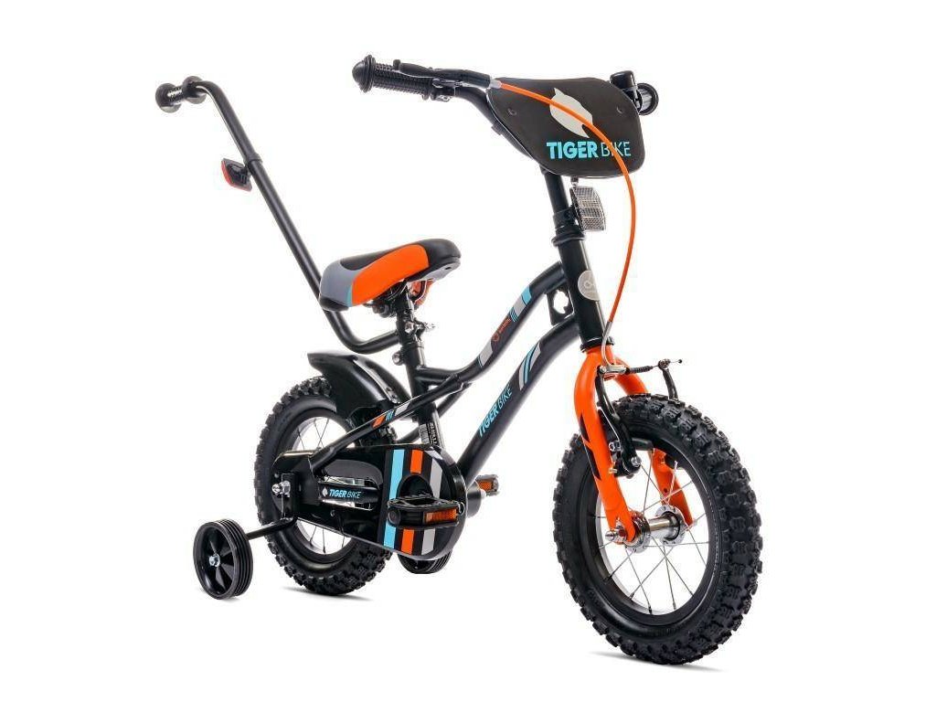 Dětské kolo 16 s vodící tyčí Tiger bike oranžové (2)