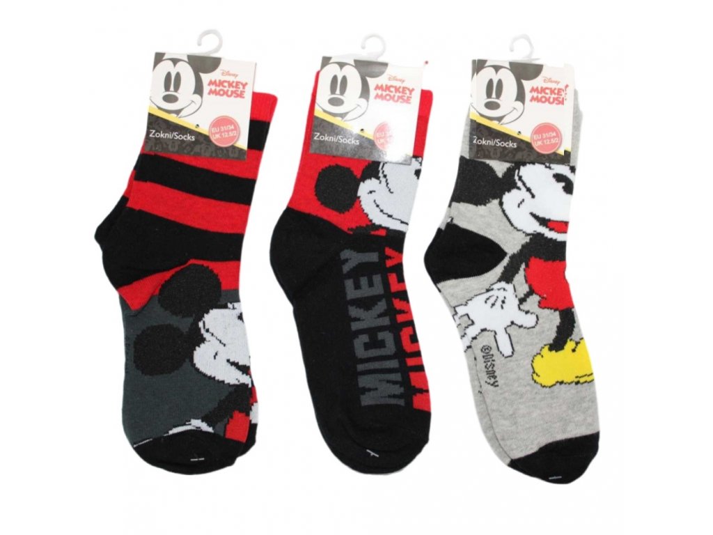mickey mouse ponozky 3pack