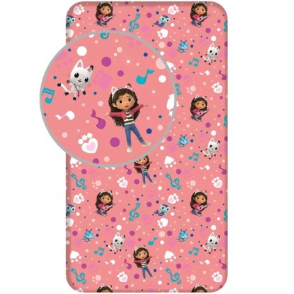 Gabby's Dollhouse prostěradlo JFK037355