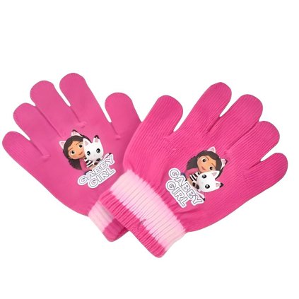 GABBY'S DOLLHOUSE pletené rukavice růžové GAB24-3234