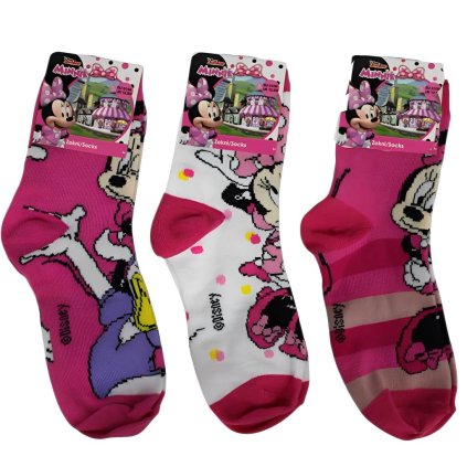 Minnie Mouse ponožky 3 pack MIN-A-SOCKS-104