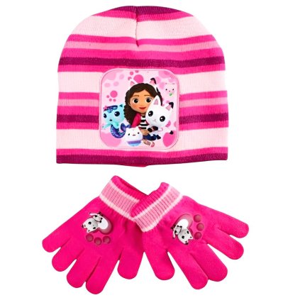 GABBY'S DOLLHOUSE zimní set růžový FML369851B