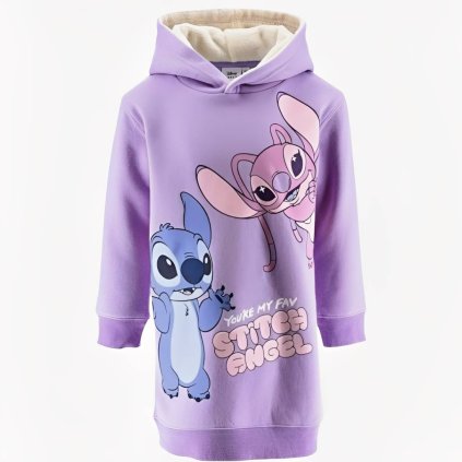 Stitch mikinové šaty fialové HY10178.LPURPL
