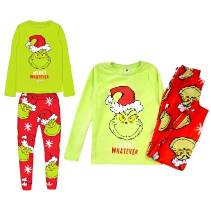 GRINCH chlupaté pyžamo VELOUR GR 52 04 028