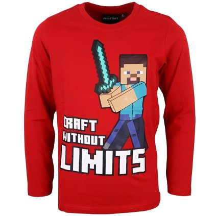 Minecraft triko tmavě červené GC-MNCT-173A