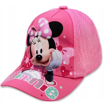 MINNIE MOUSE kšiltovka světlé růžová