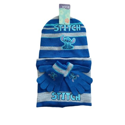 stitch zimni set svetle modry