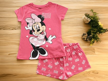 Minnie Mouse letní pyžamo růžové