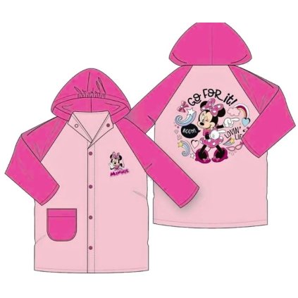 Minnie Mouse pláštěnka tmavě růžová