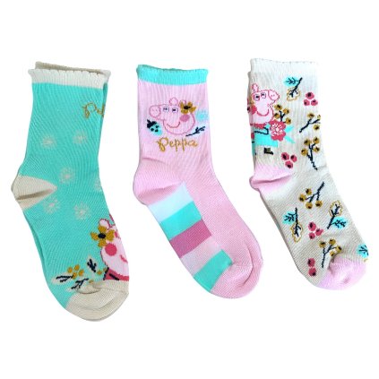 Peppa Pig ponožky 3 pack