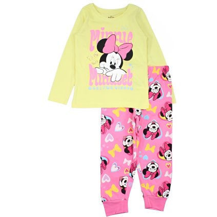 Minnie Mouse pyžamo žluto-růžové