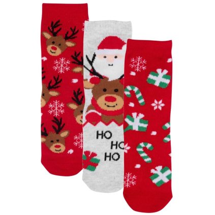 Vánoční ponožky 3 pack