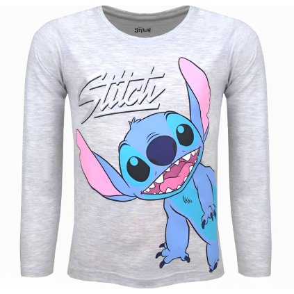Stitch tričko šedé