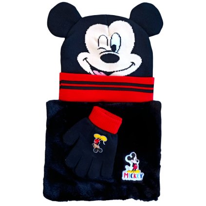 Mickey Mouse zimní set černý