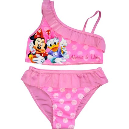 Minnie Mouse dvojdílné plavky světlé růžové